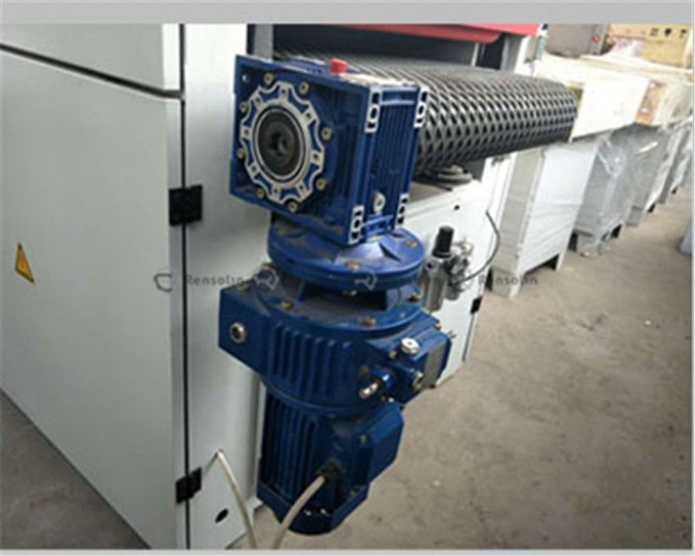 1000W Wide Belt Parts Deburring Polish Machine Sander for Metal 2200*900*1250mm Dimensions