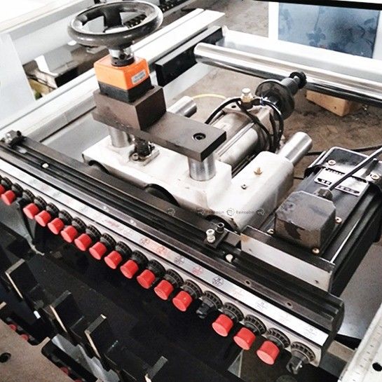 Horizontal Drill Hole Boring Machine Double Row For Wood 1.5kw X 2 Multiple Hole Drilling
