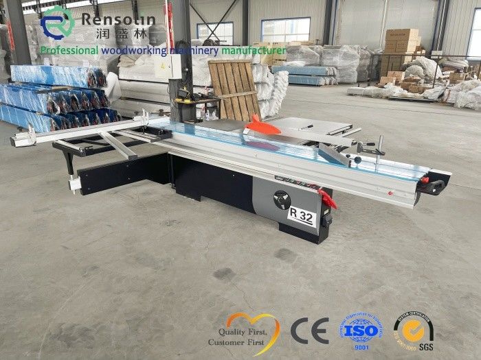 45 Degree Mdf Board Cnc Cutting Wood-Based Panels Large Cutting Sliding Table Saw